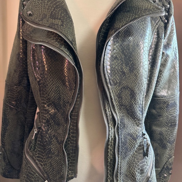 Fashion SX Rivet Faux Leather Jacket Zipper Moto Biker - Picture 11 of 14